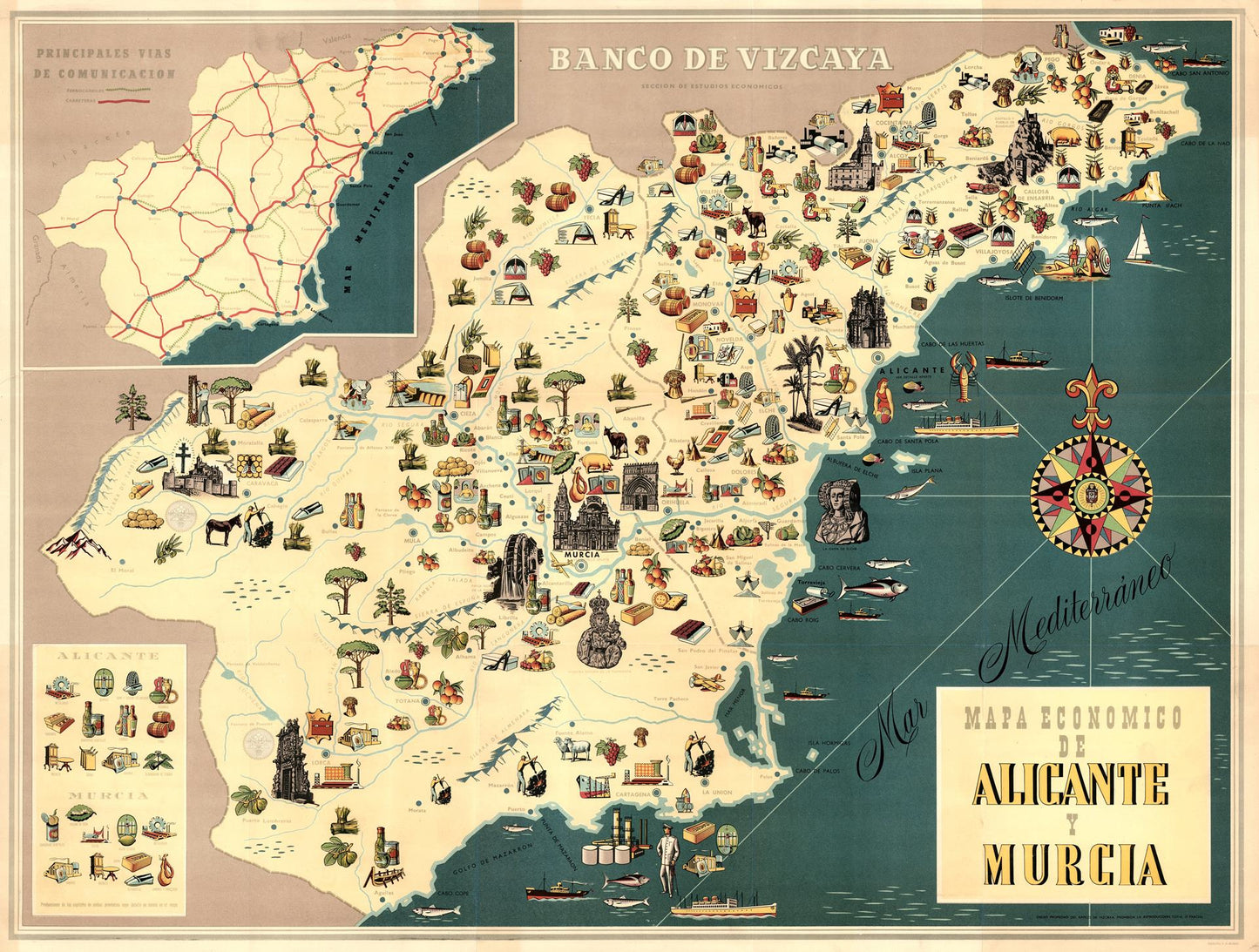 presentation of the map reproduction without a frame