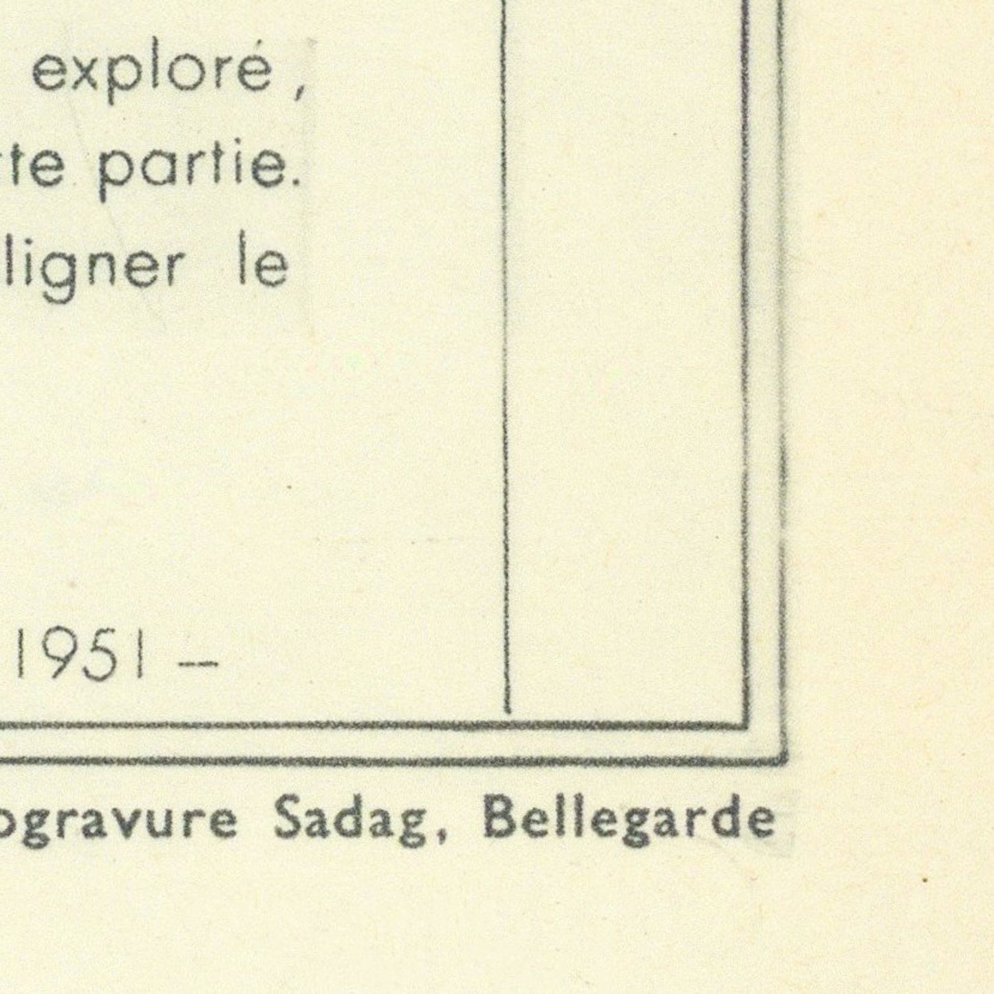 detail of the map from the bottom right corner