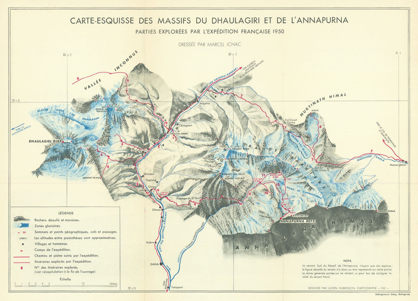 presentation of the map reproduction without a frame
