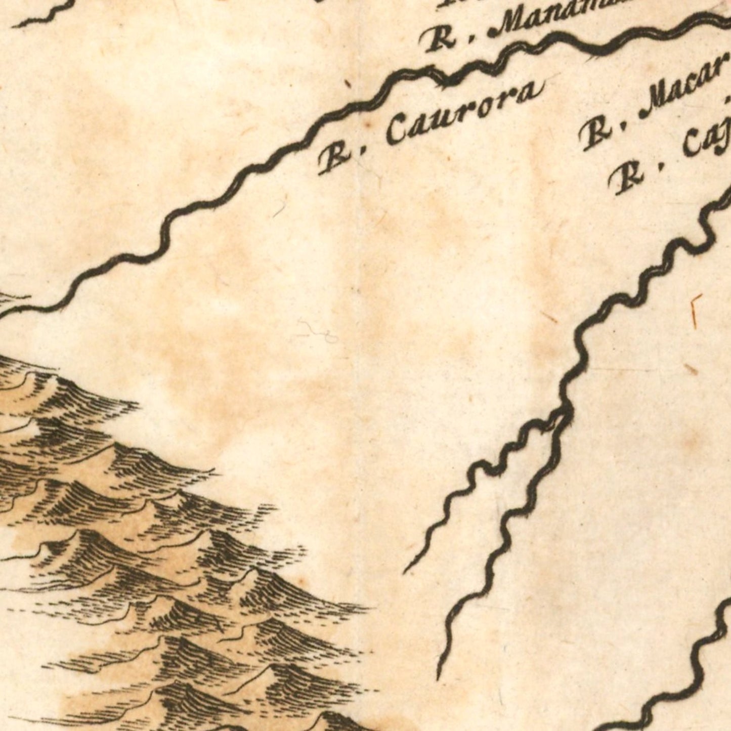 detail of the map from the centre