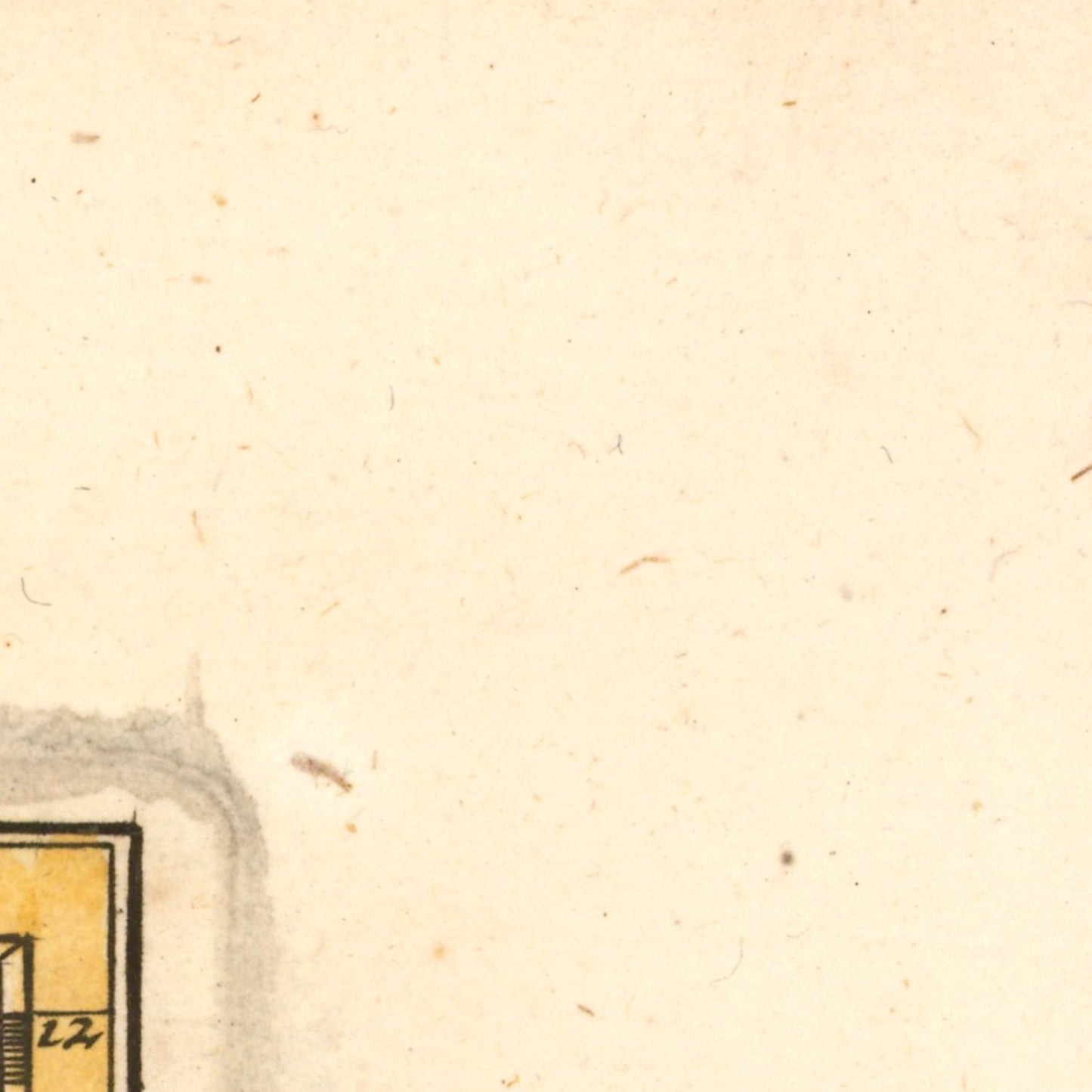 detail of the map from the top right corner