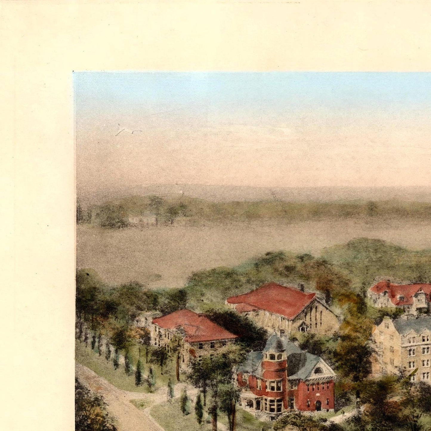 detail of the drawing reproduction from the top left corner