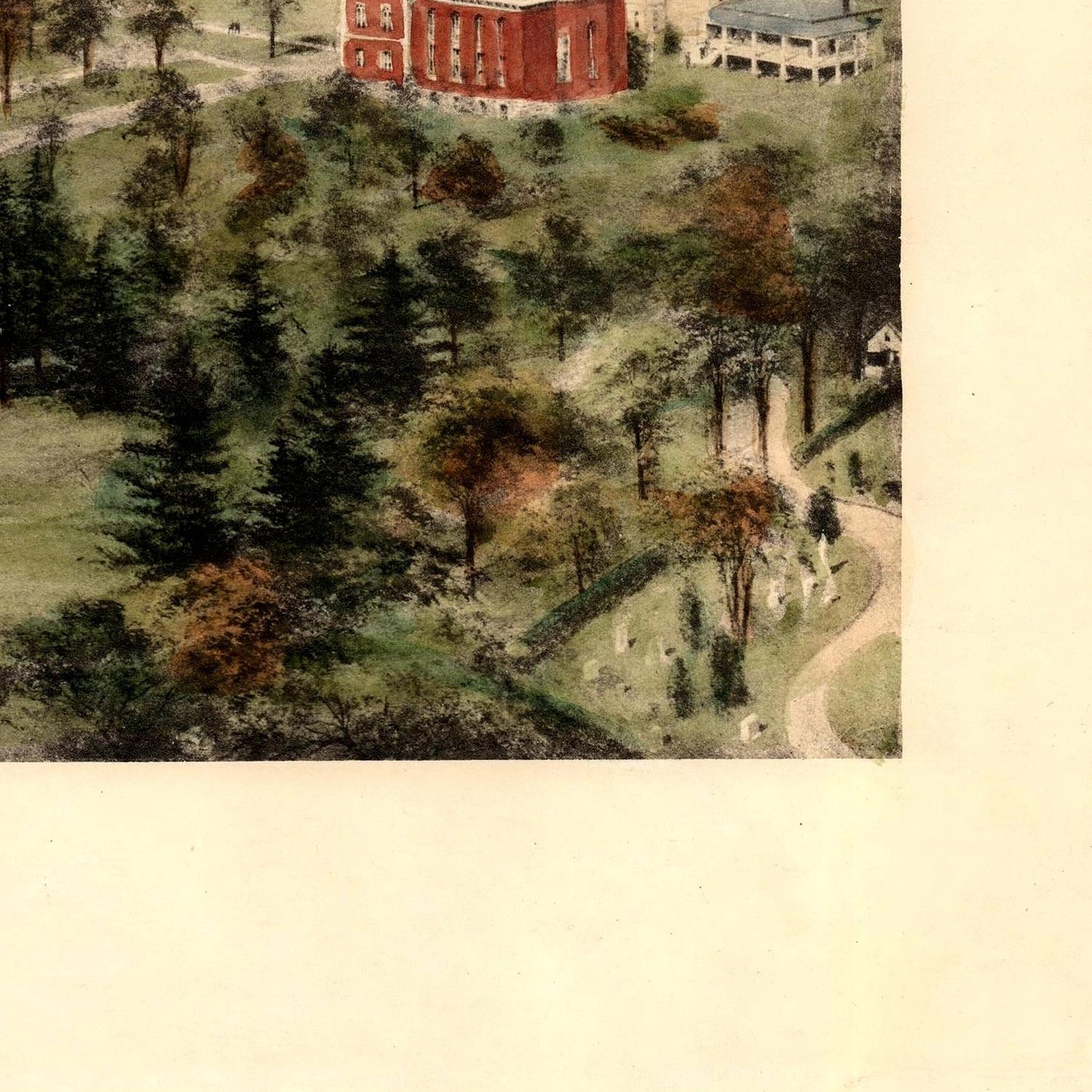 detail of the drawing reproduction from the bottom right corner