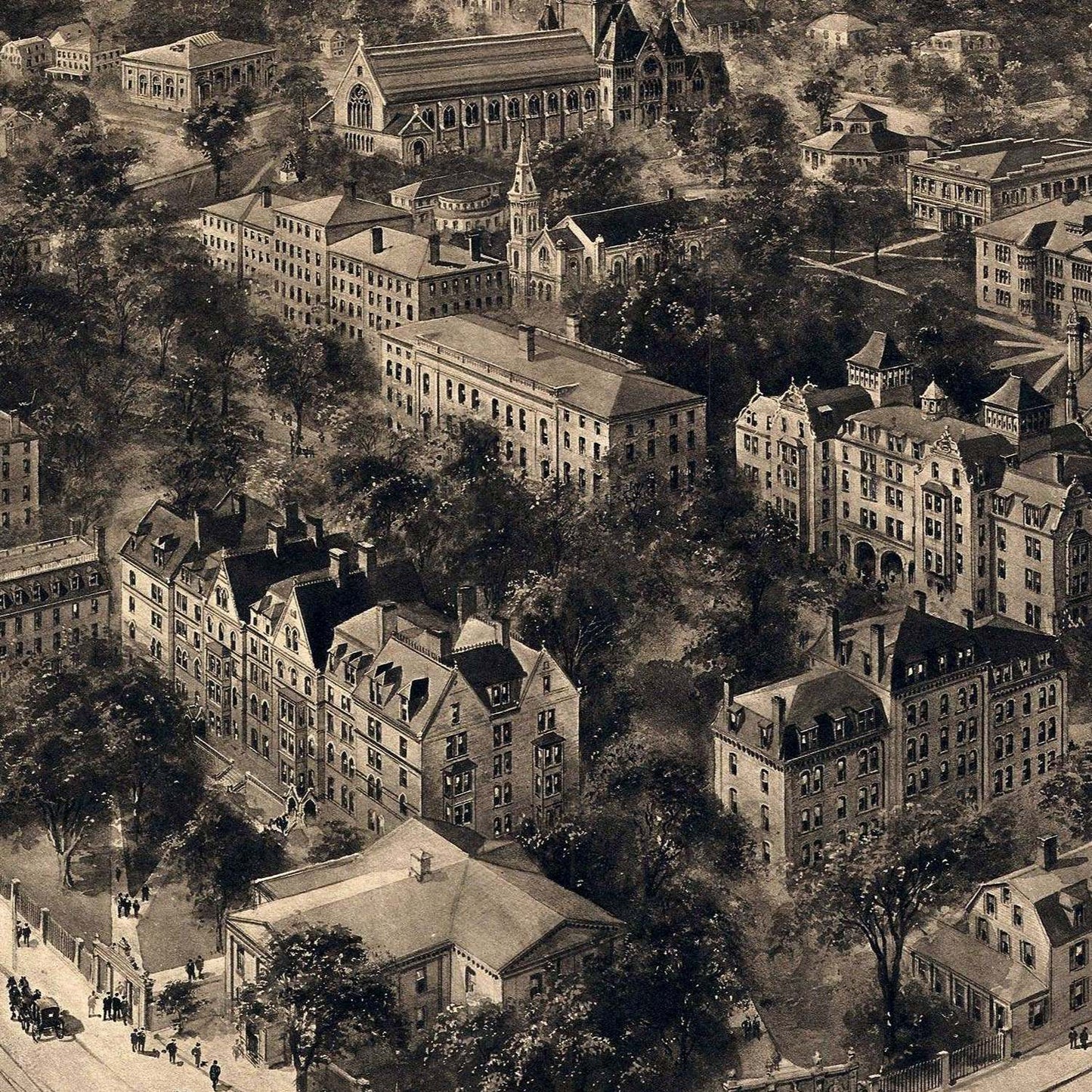 detail of the drawing reproduction from the centre