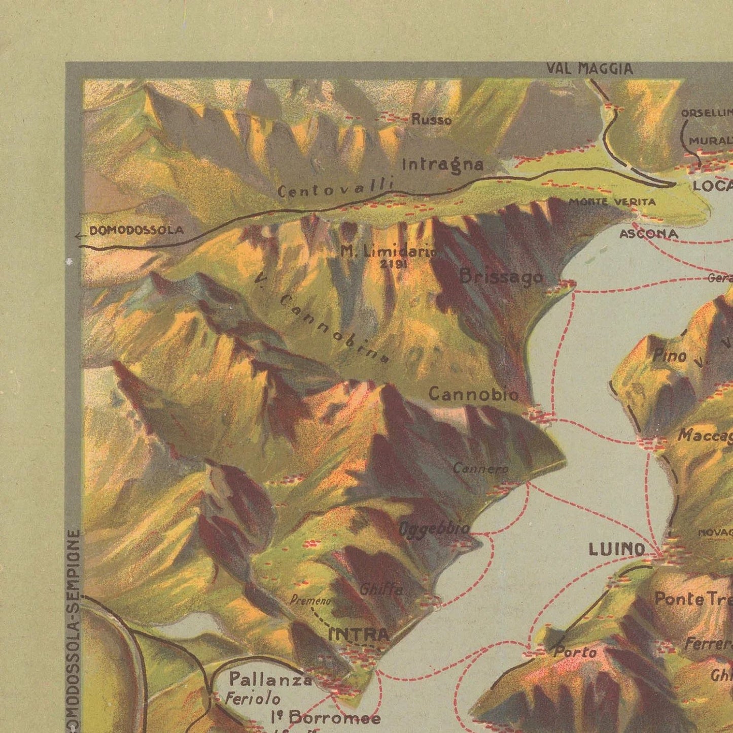 detail of the map from the top left corner