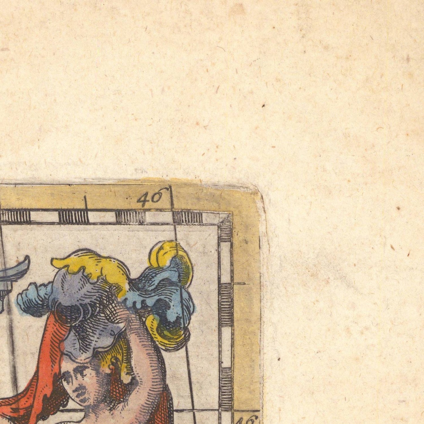 detail of the map from the top right corner