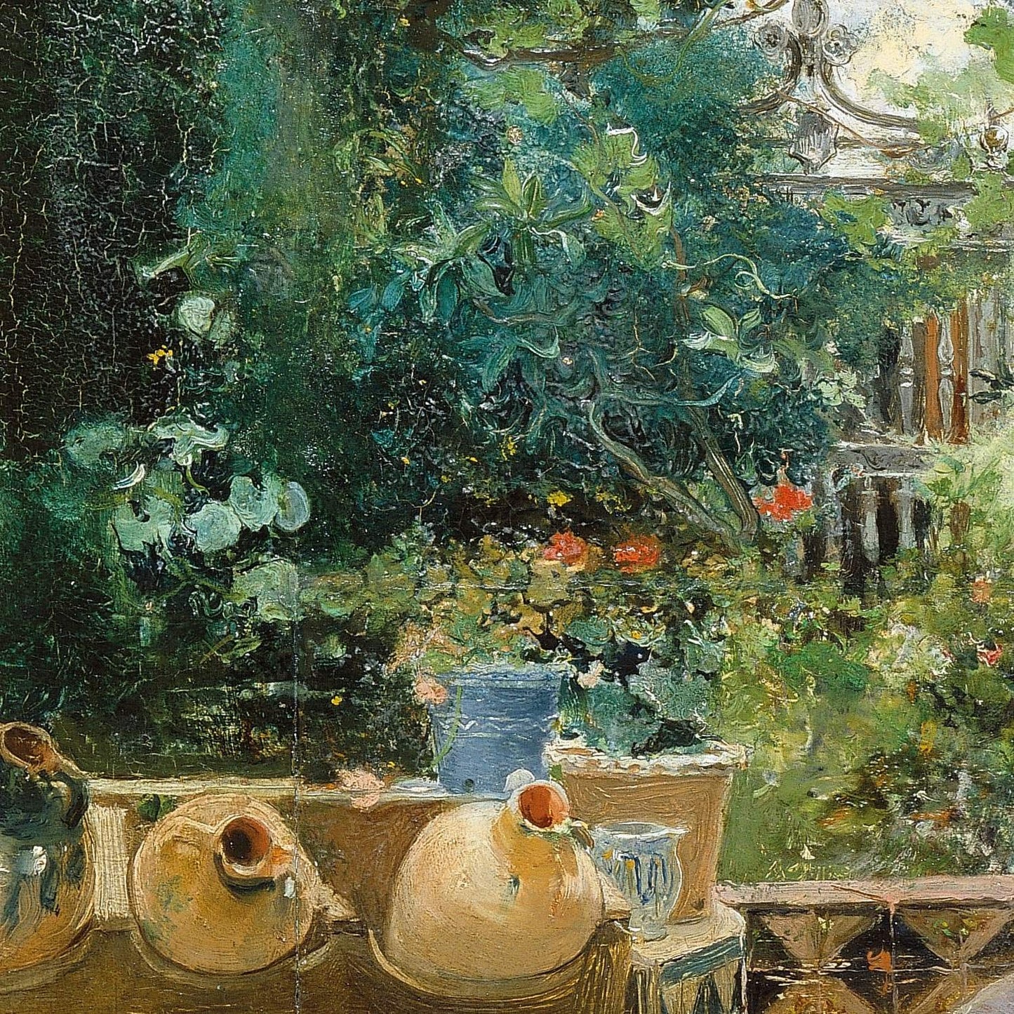 detail of the fine art reproduction from the top left