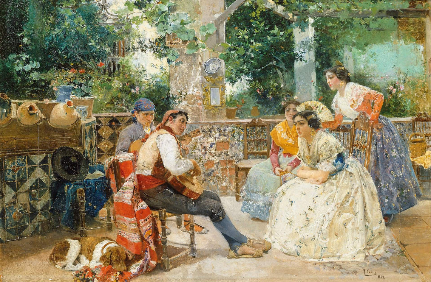 presentation of the fine art reproduction without a frame