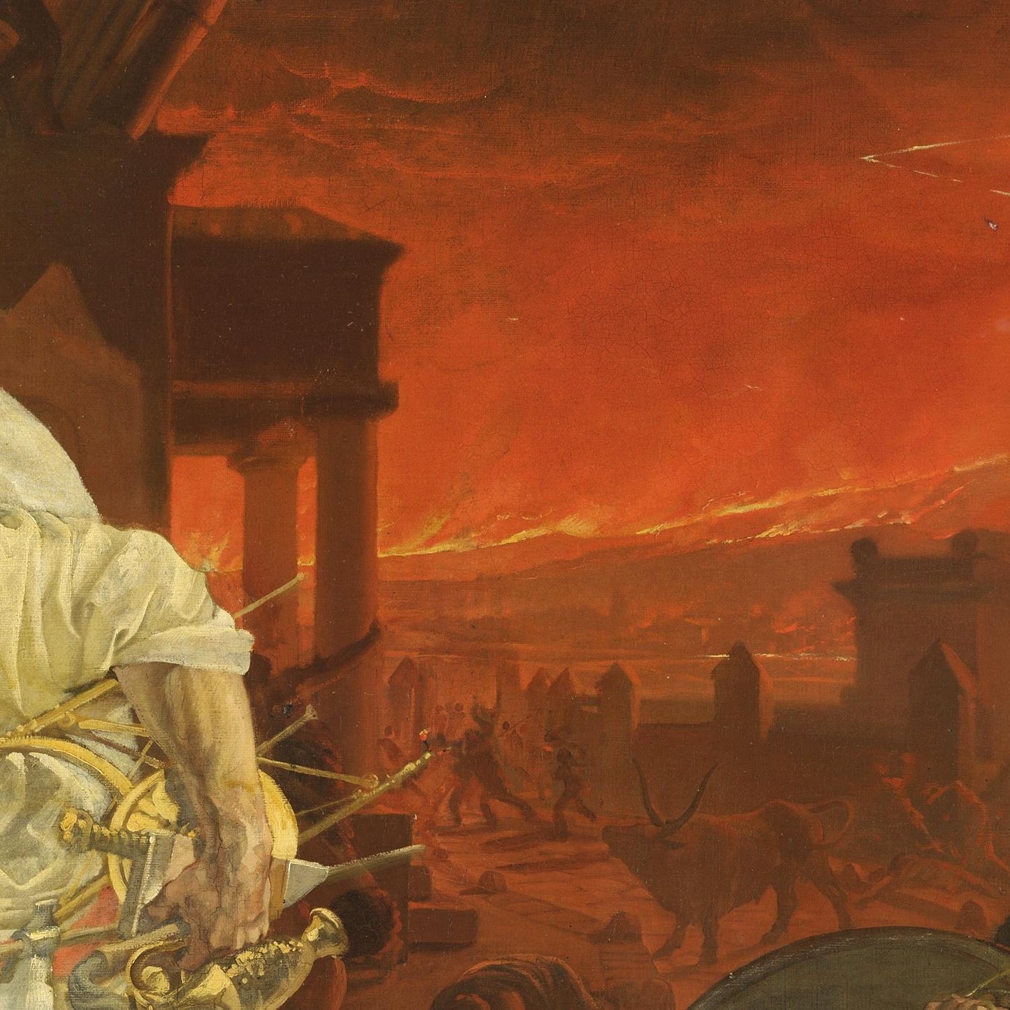 detail of the fine art reproduction from the centre