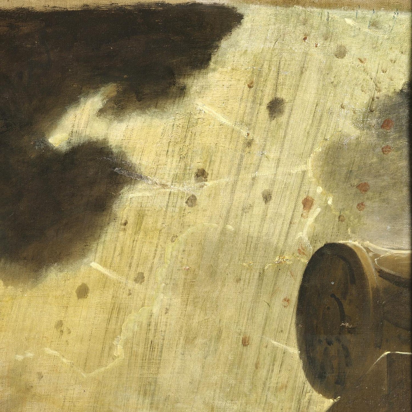 detail of the fine art reproduction from the top right corner