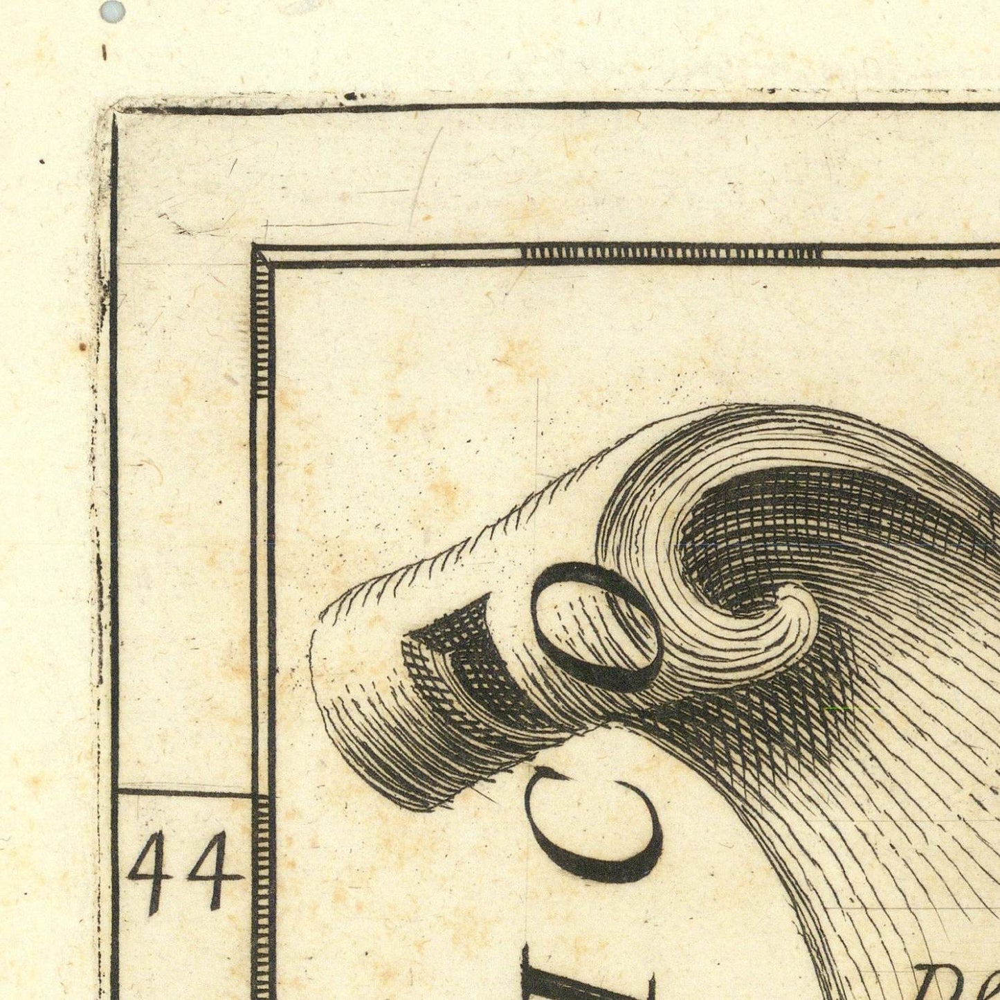 detail of the map from the top left corner