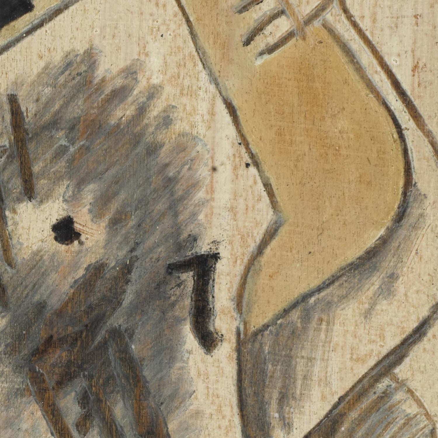 detail of the fine art reproduction from the centre left