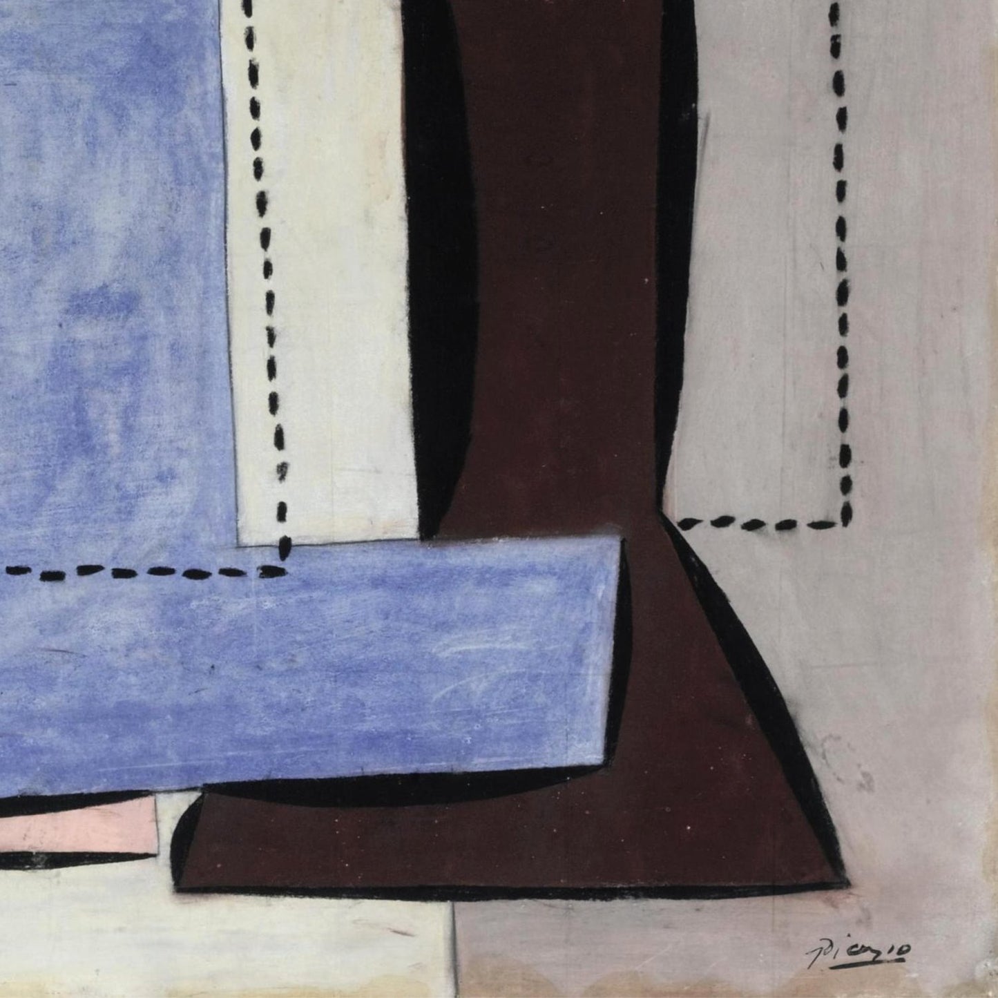 detail of the fine art reproduction from the bottom right corner