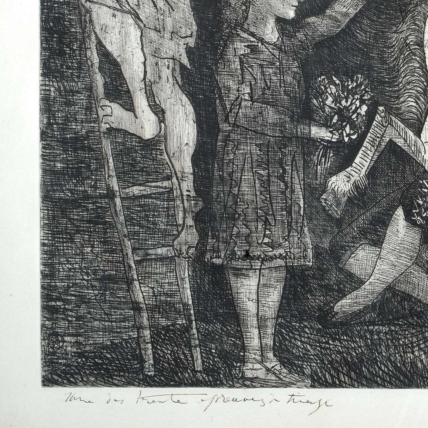 detail of the drawing reproduction from the bottom left corner