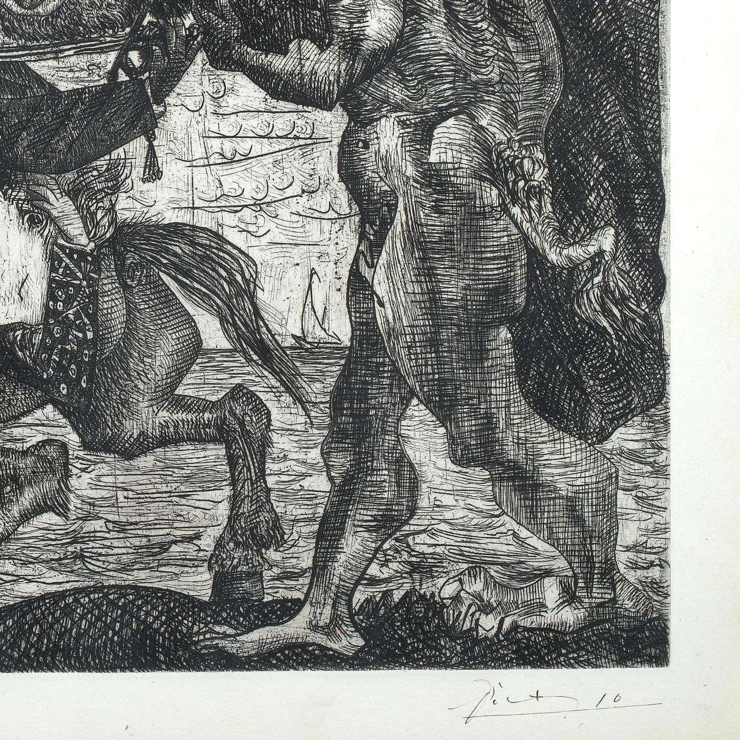 detail of the drawing reproduction from the bottom right corner