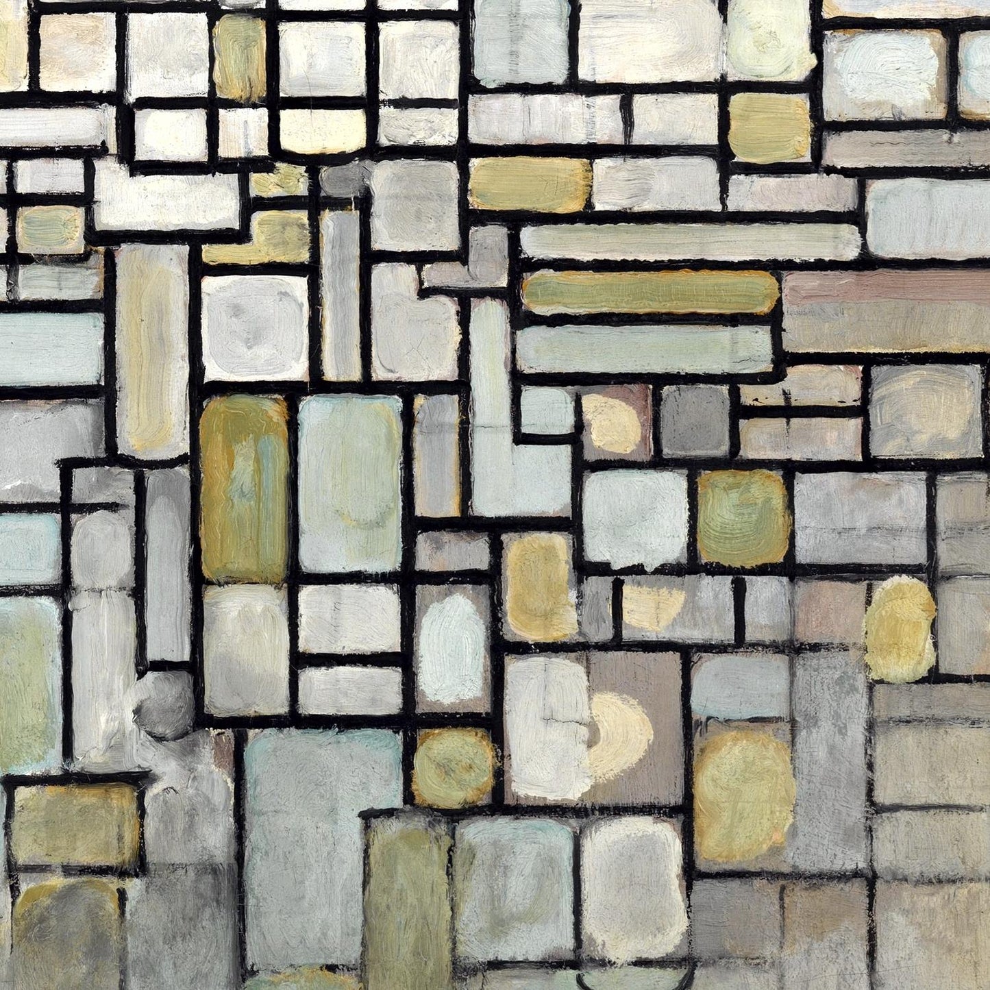 detail of the fine art reproduction from the centre left