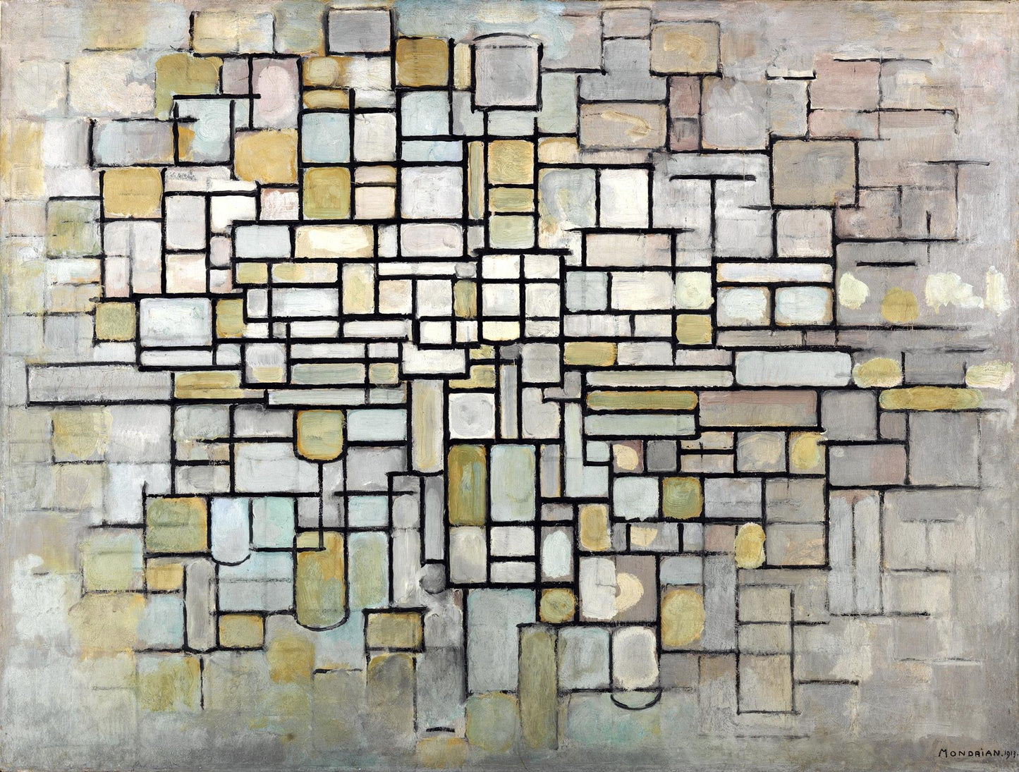 presentation of the fine art reproduction without a frame