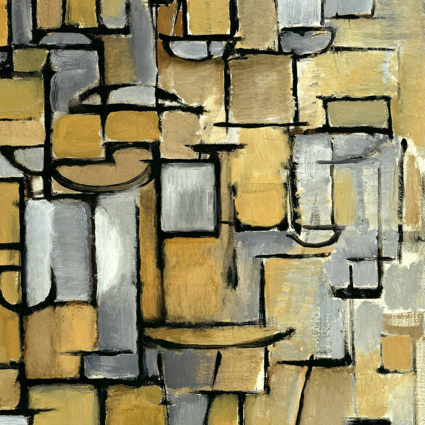detail of the fine art reproduction from the centre left