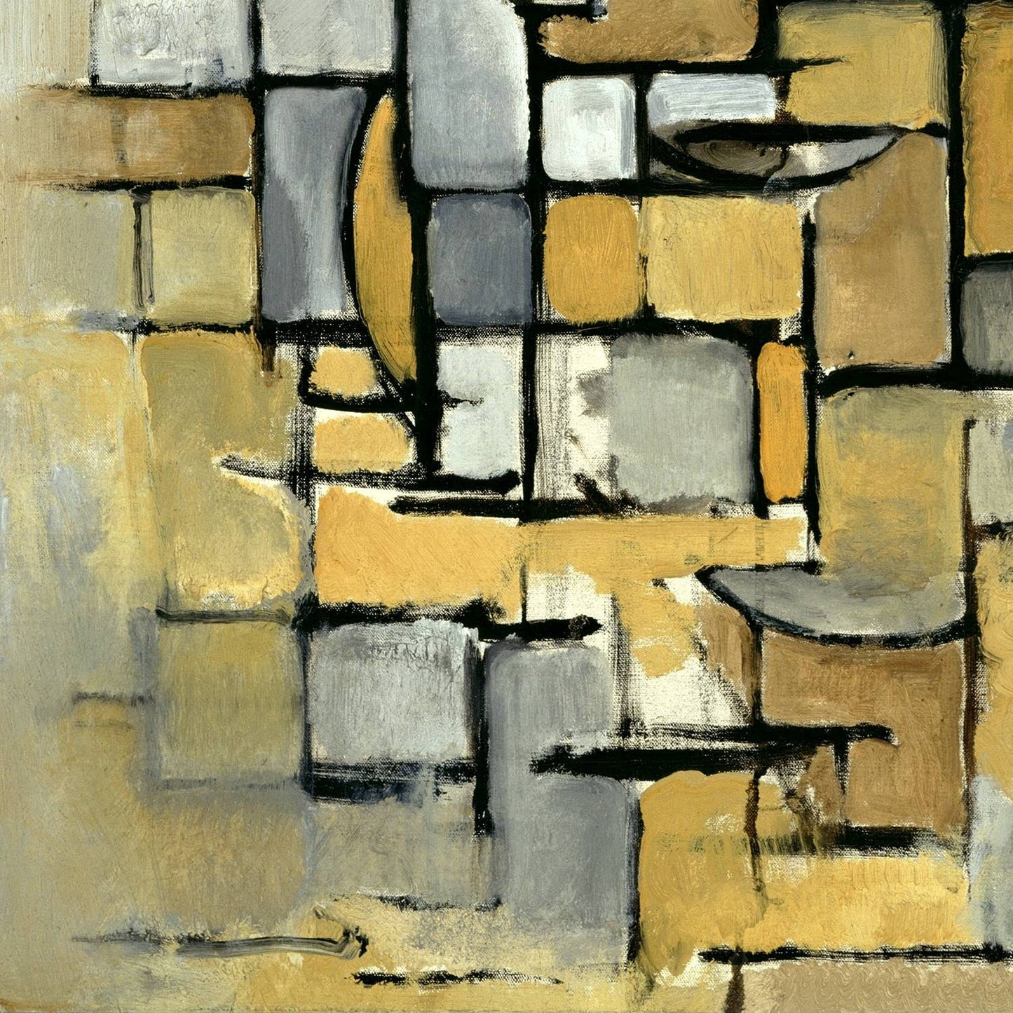 detail of the fine art reproduction from the bottom left corner