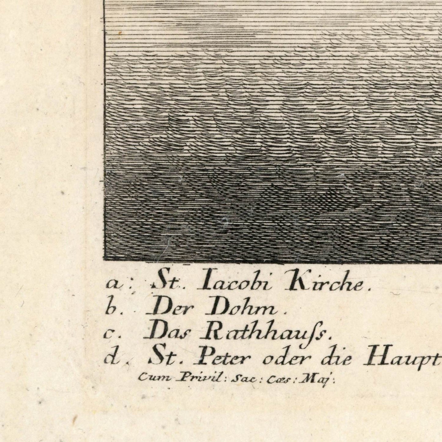 detail of the map from the bottom left corner