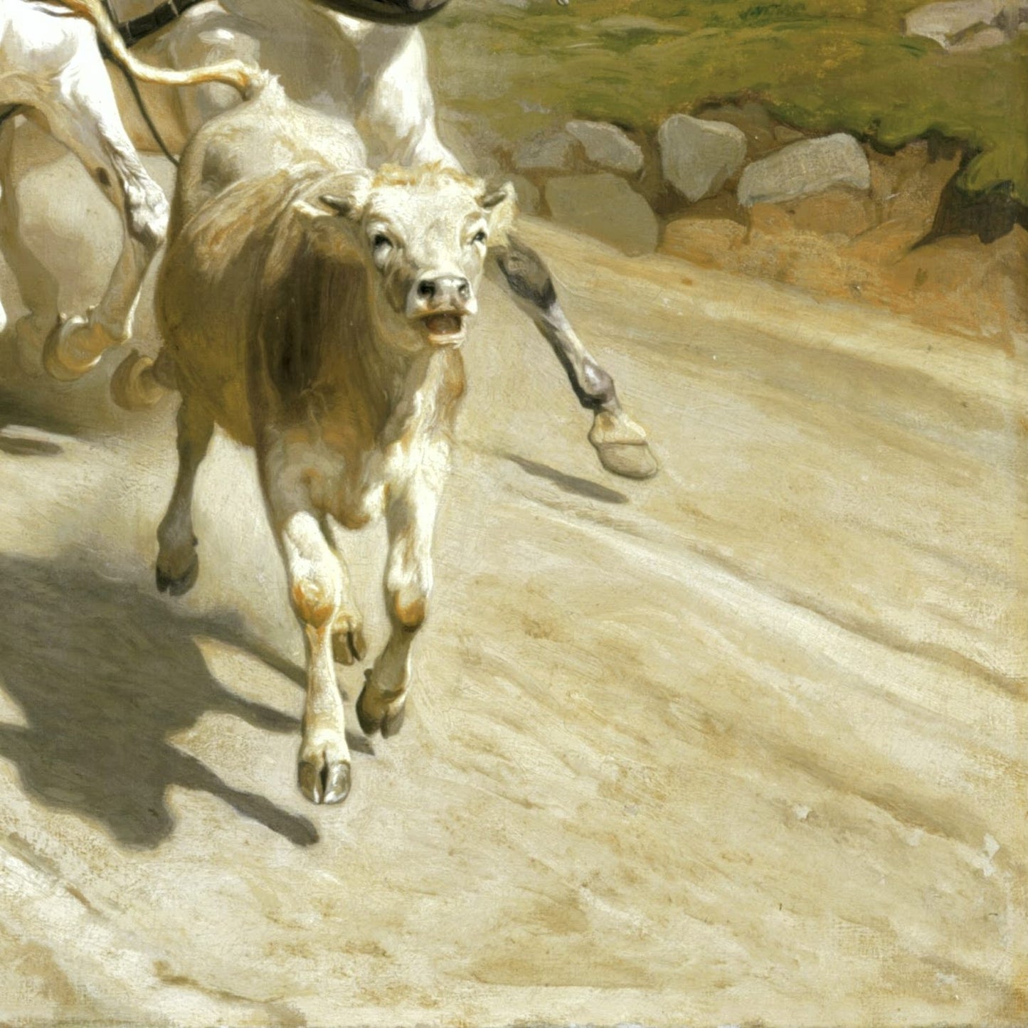 detail of the fine art reproduction from the bottom right corner