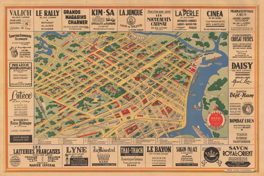 presentation of the map reproduction without a frame