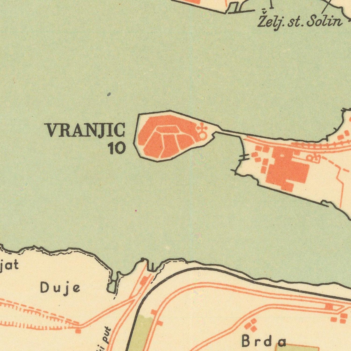 detail of the map from the centre