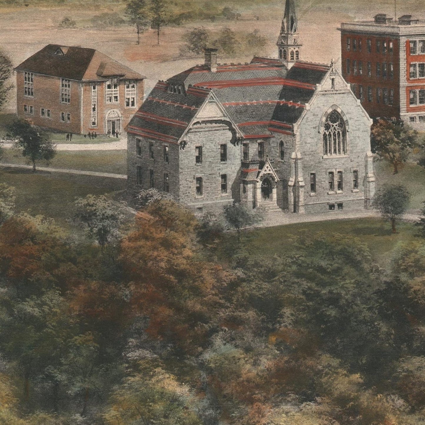 detail of the drawing reproduction from the centre
