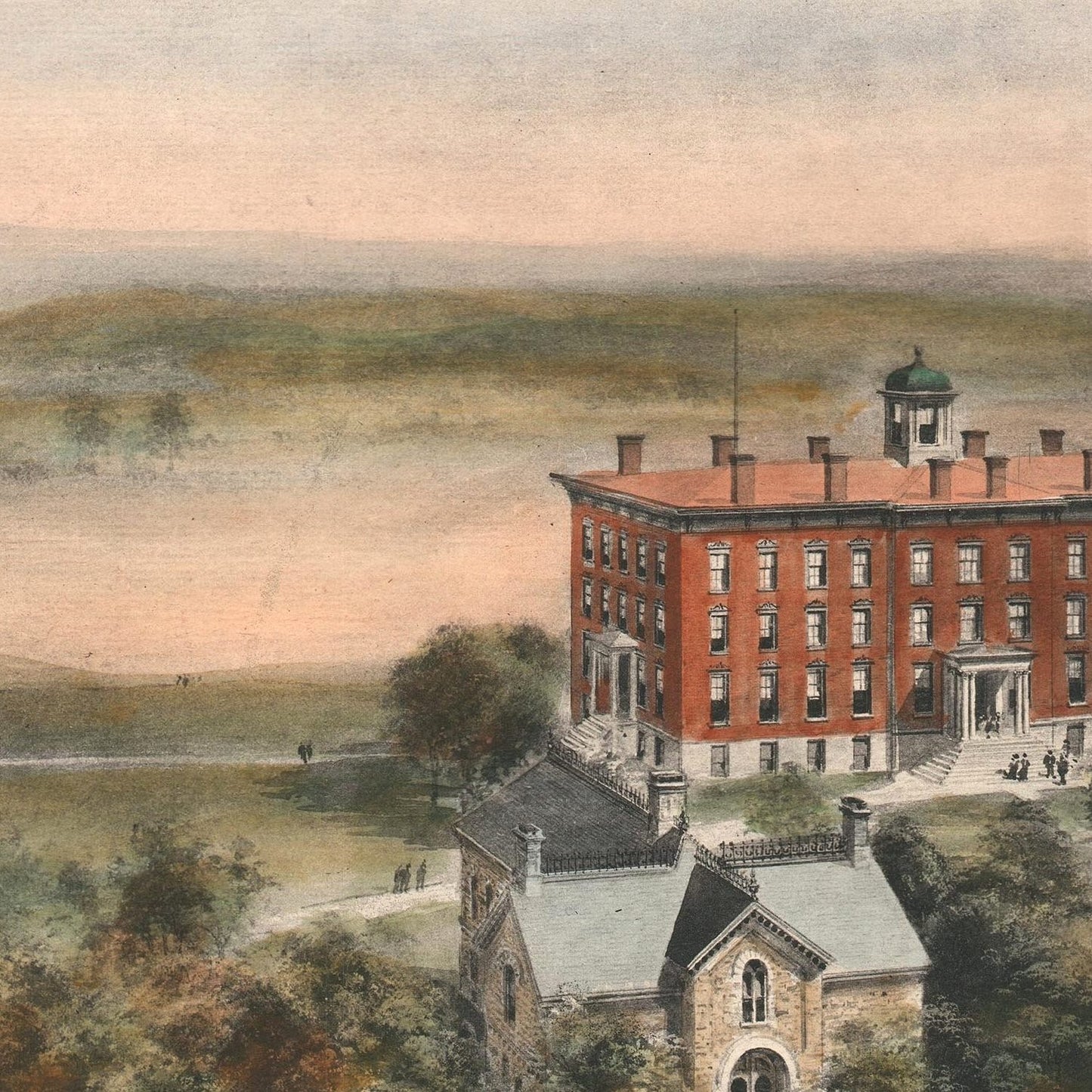 detail of the drawing reproduction from the centre left