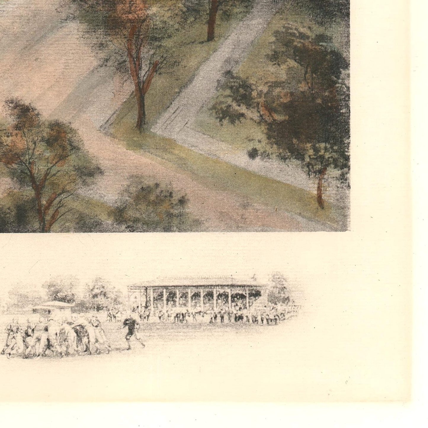 detail of the drawing reproduction from the bottom right corner