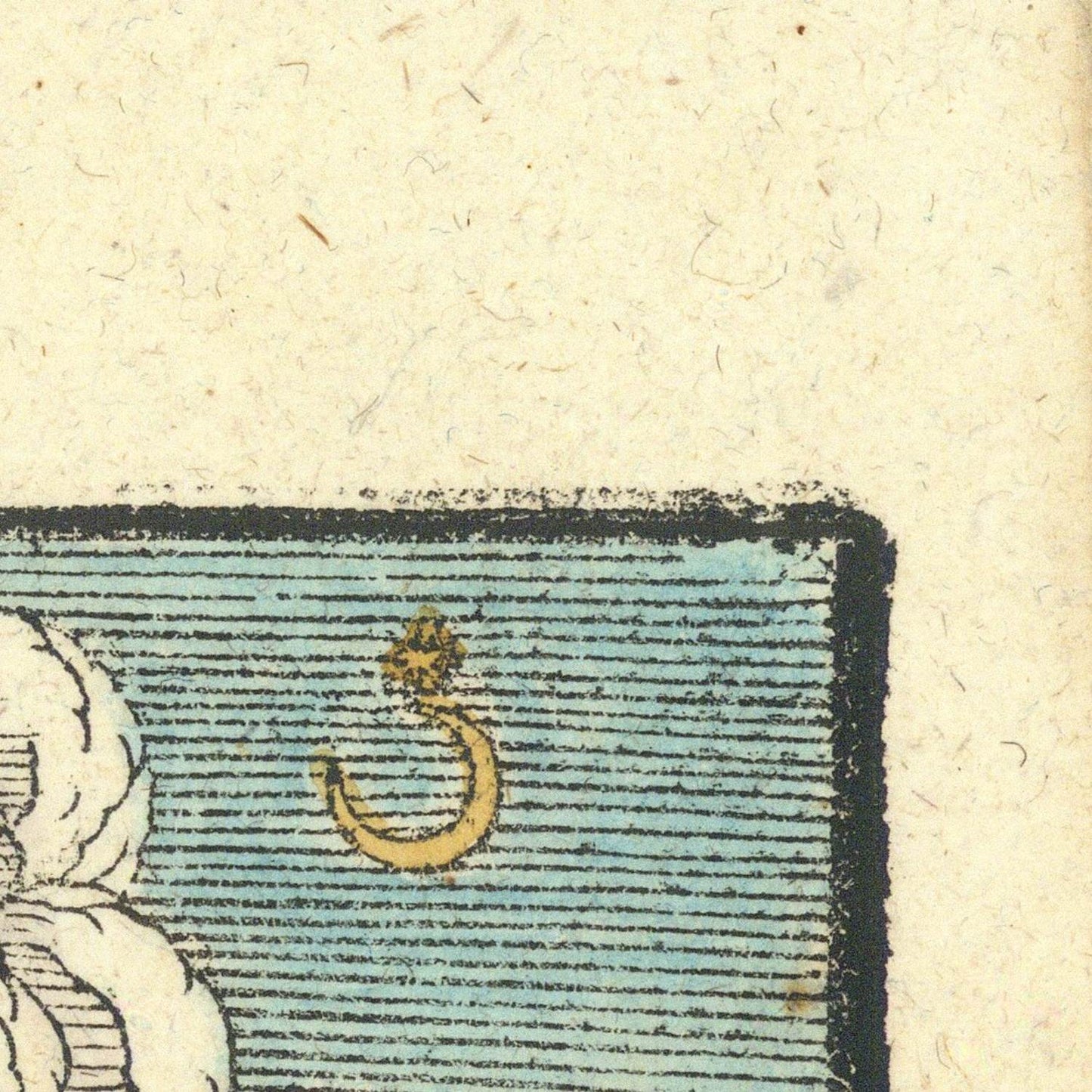detail of the map from the top right corner