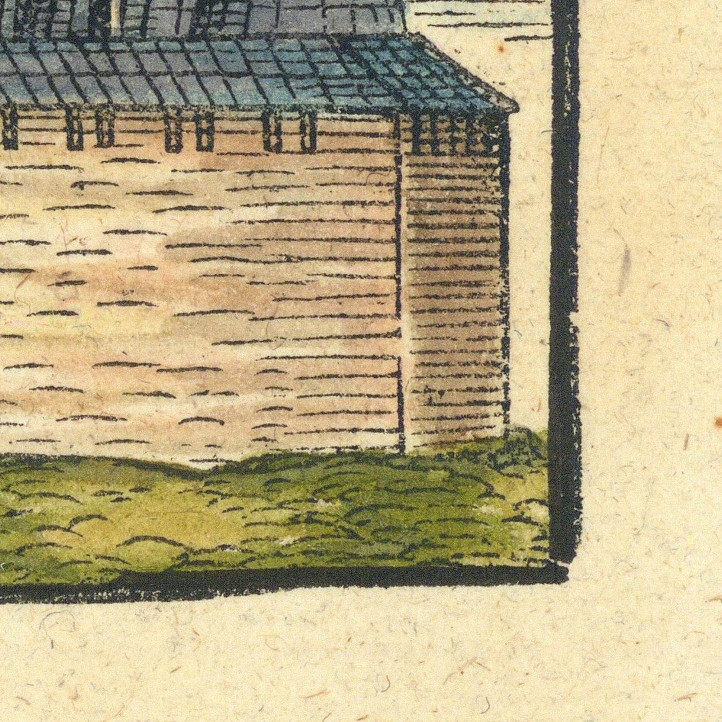 detail of the map from the bottom right corner