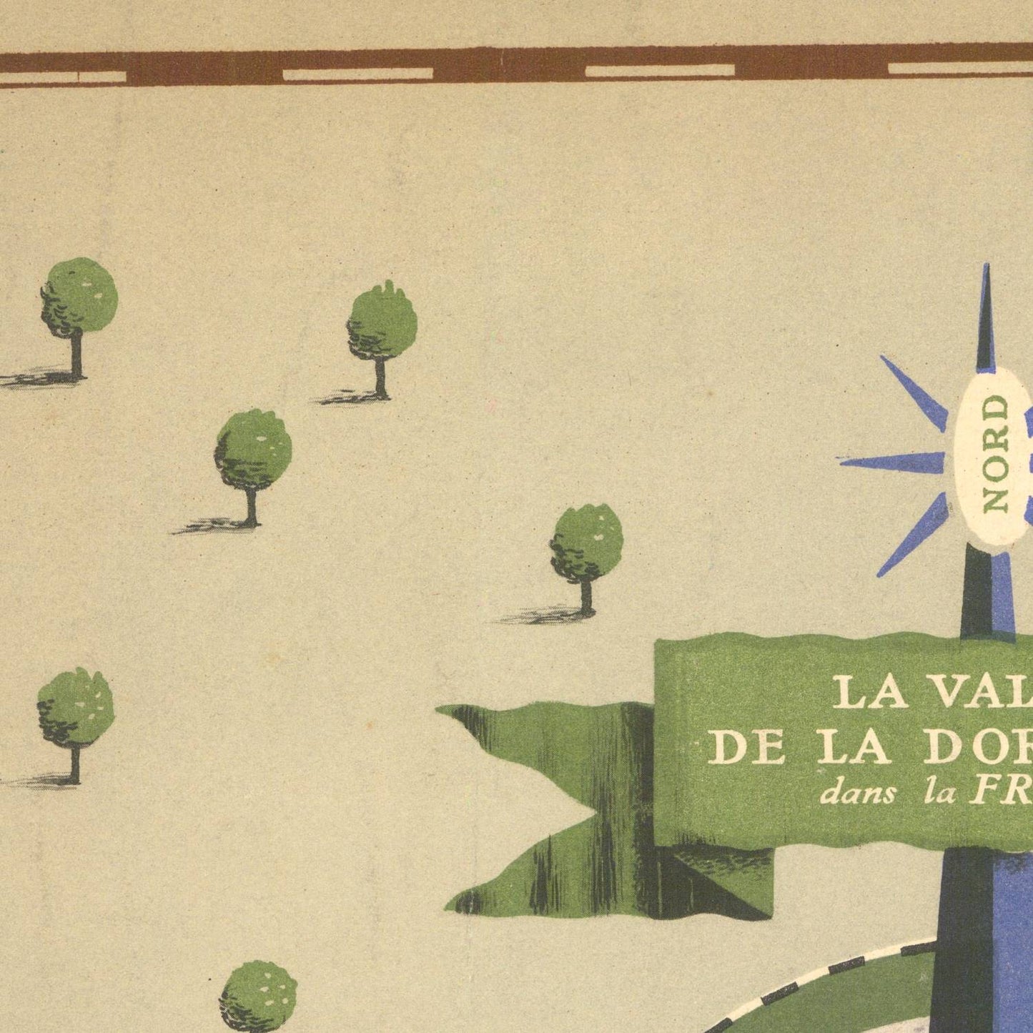 detail of the map from the centre left