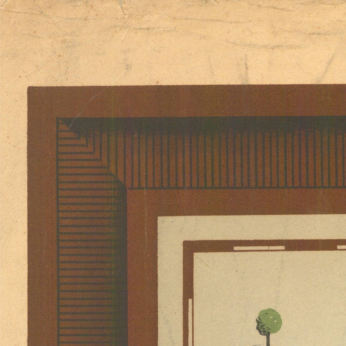 detail of the map from the top left corner