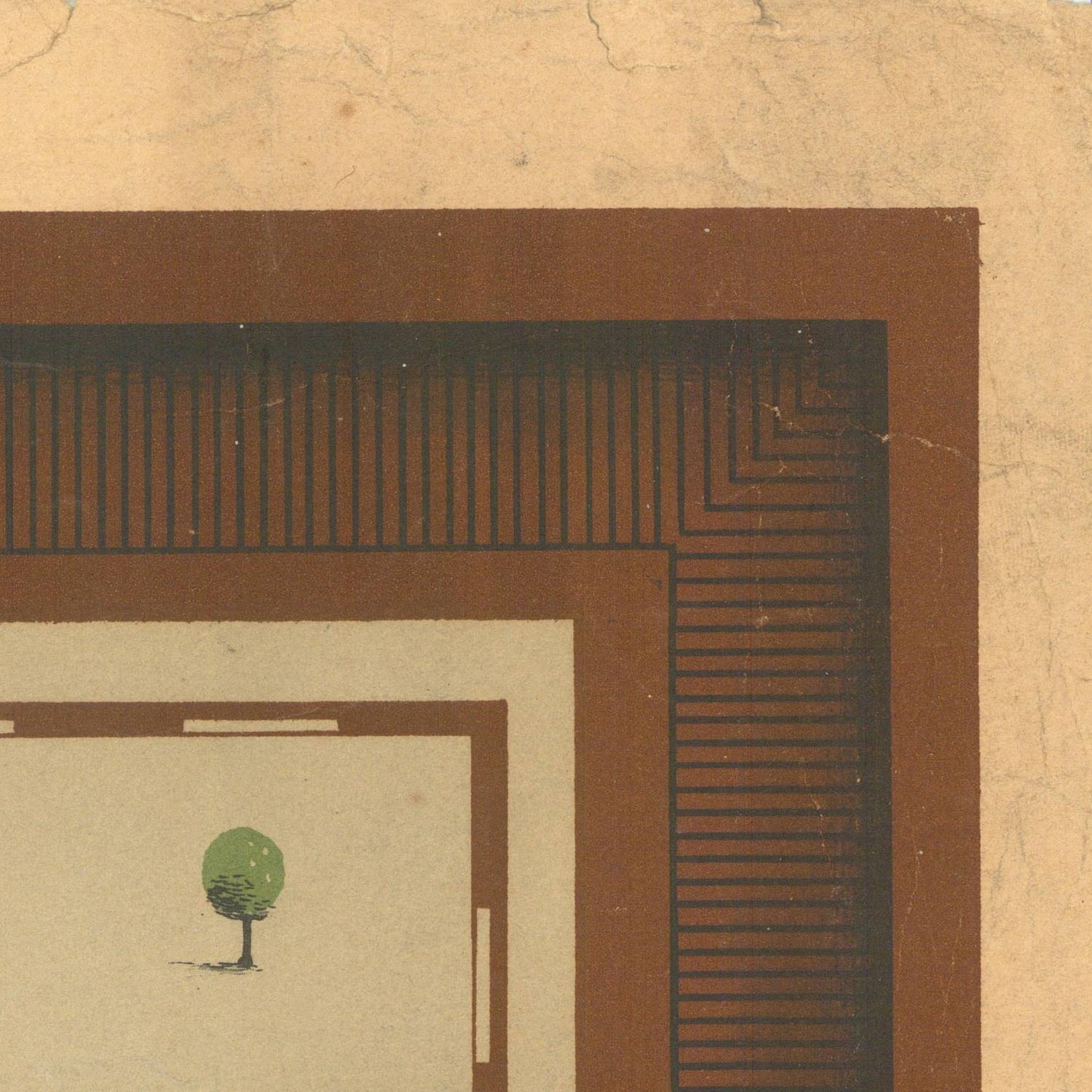 detail of the map from the top right corner