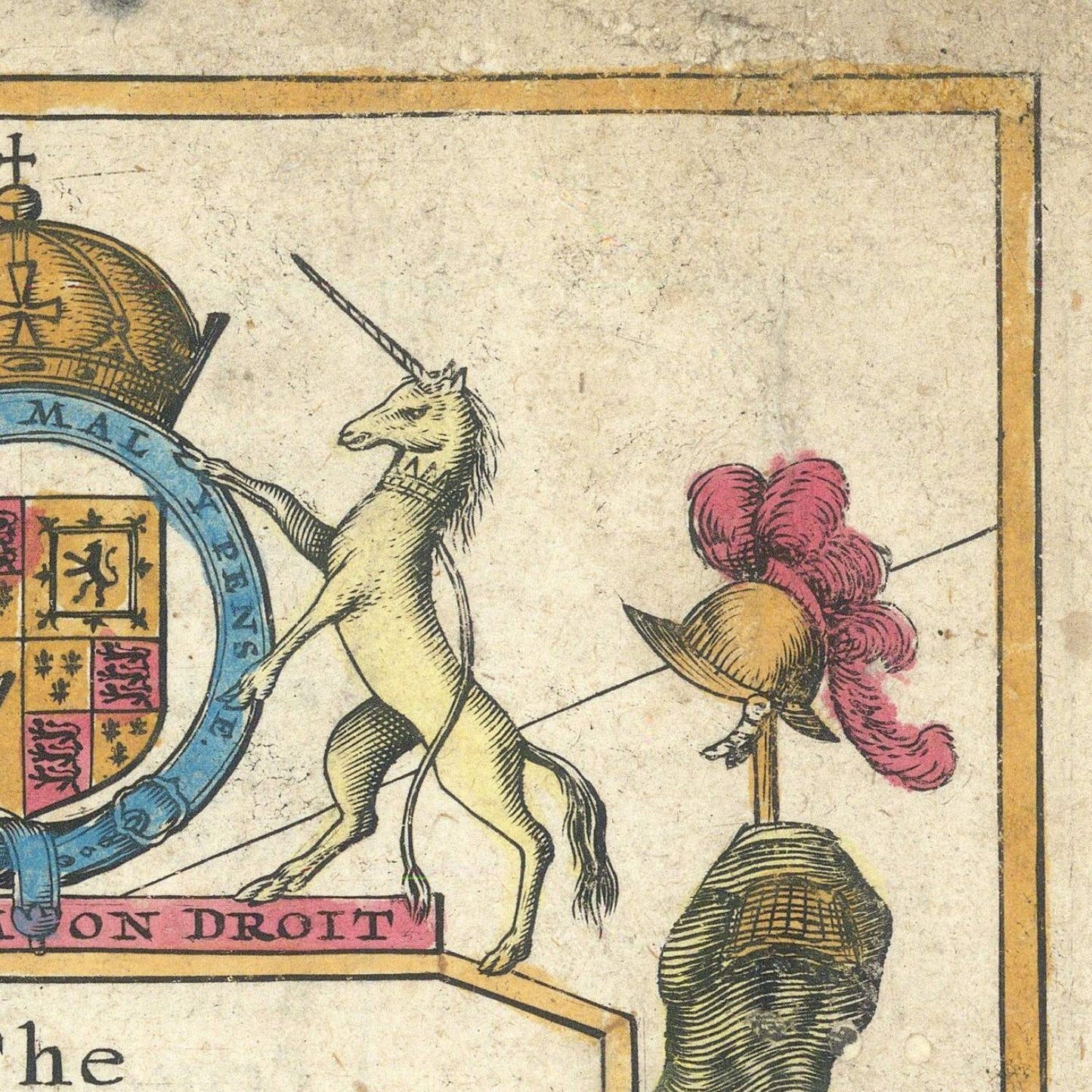 detail of the map from the top right corner