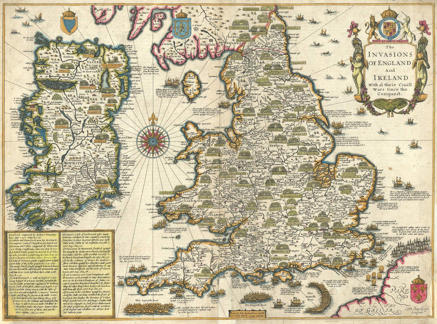 presentation of the map reproduction without a frame
