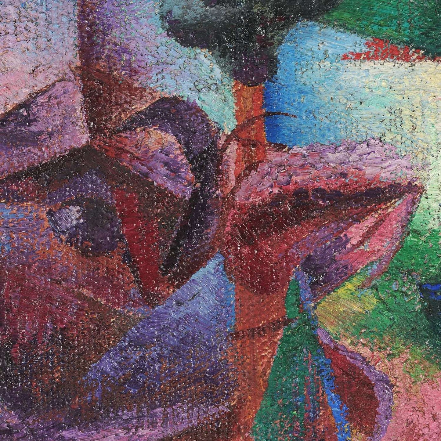 detail of the fine art reproduction from the centre left