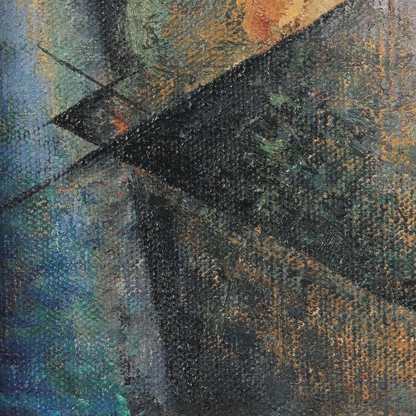 detail of the fine art reproduction from the bottom left corner
