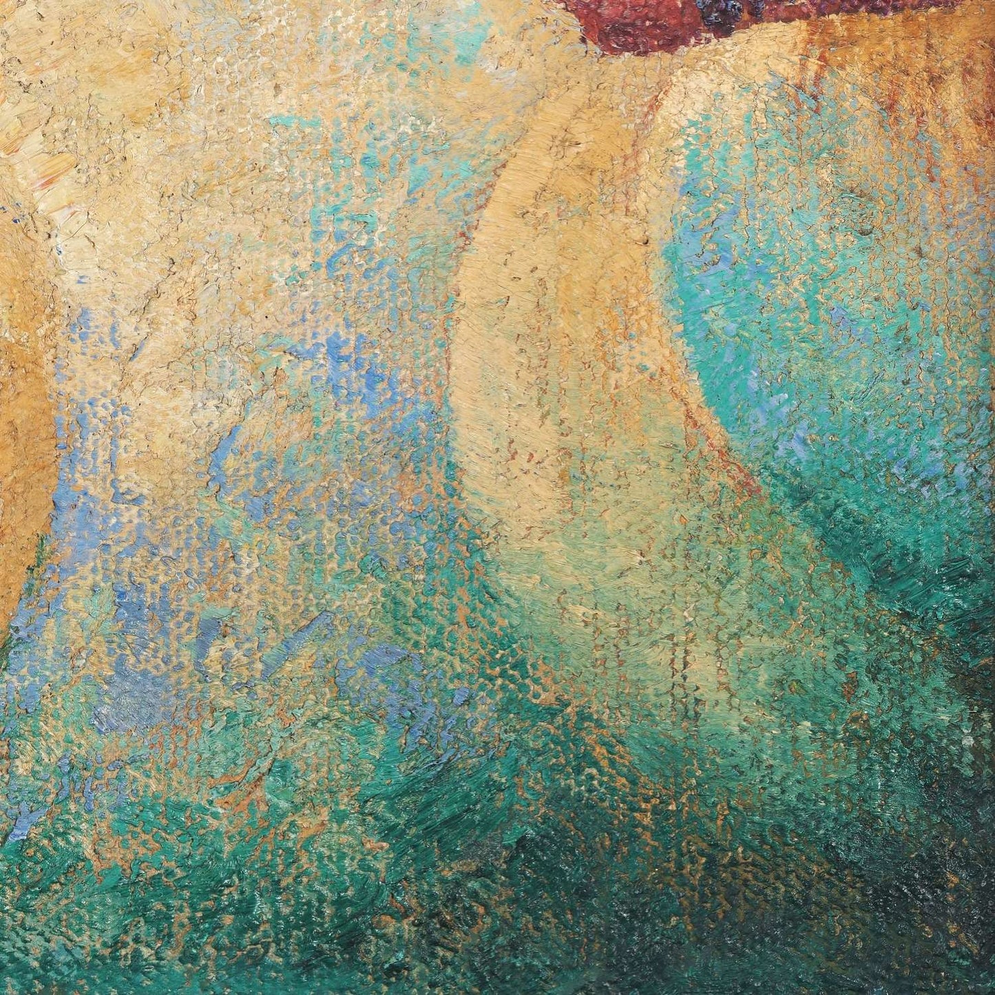 detail of the fine art reproduction from the bottom right corner