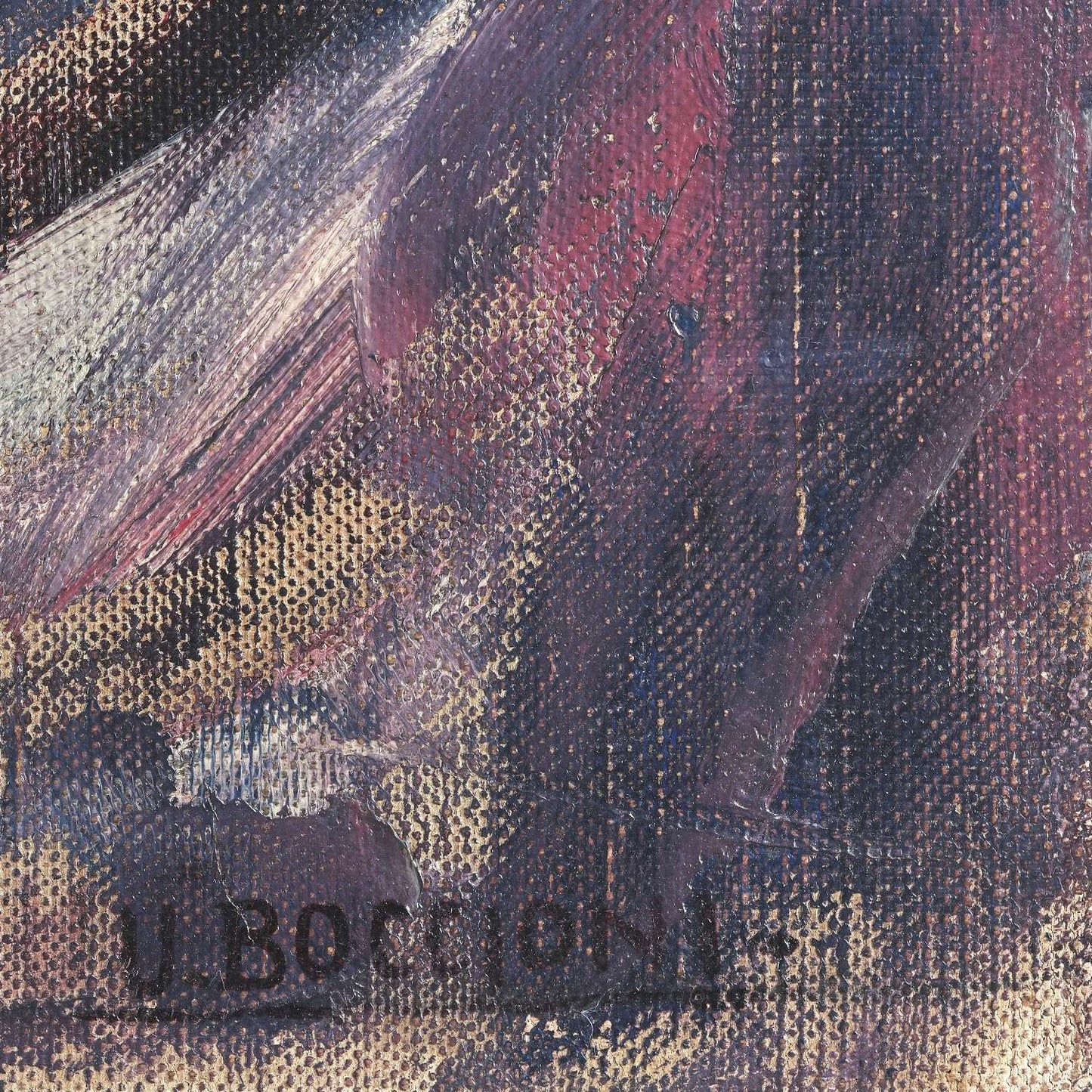 detail of the fine art reproduction from the bottom right corner