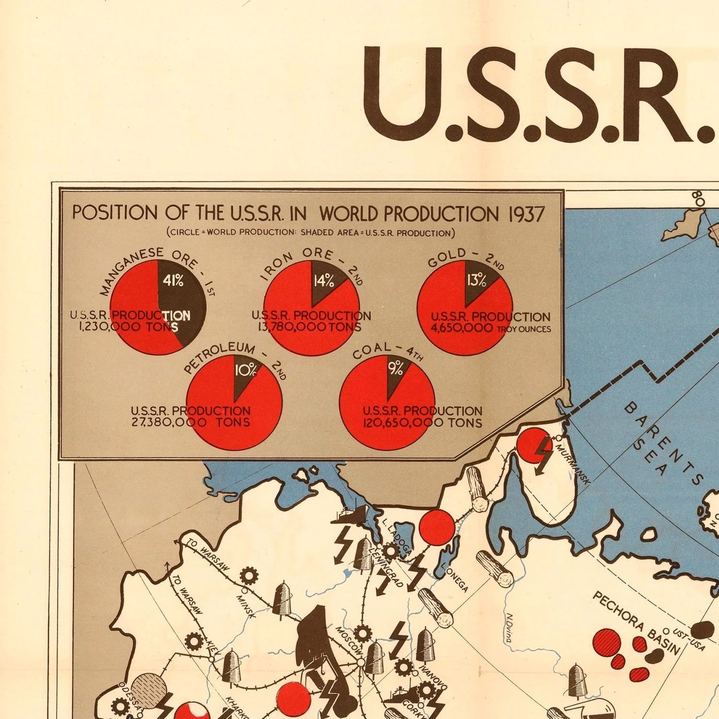 detail of the map from the top left corner