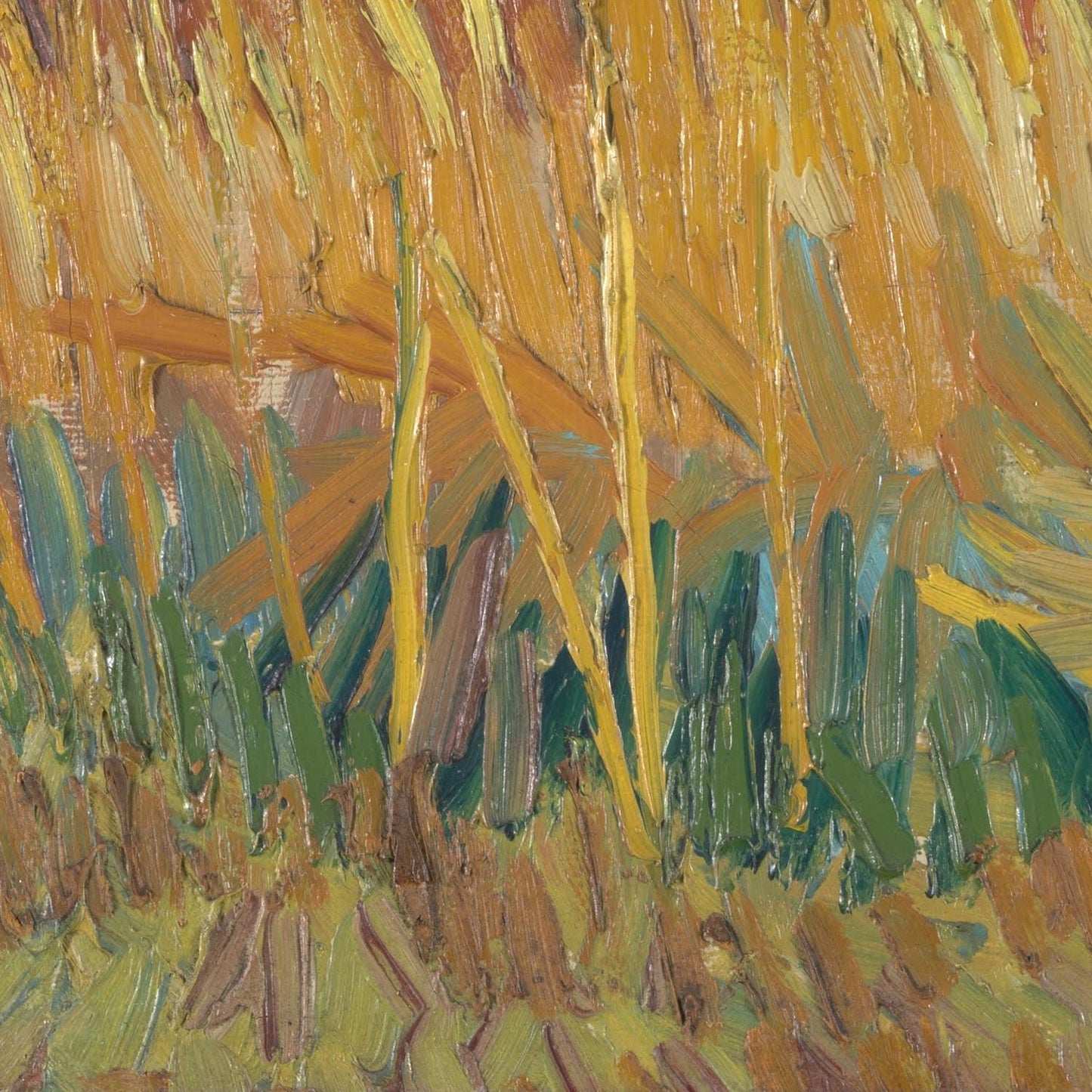 detail of the fine art reproduction from the bottom left corner