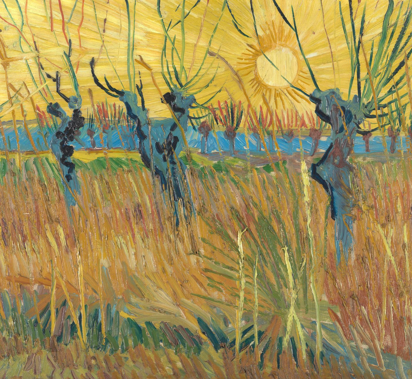 presentation of the fine art reproduction without a frame