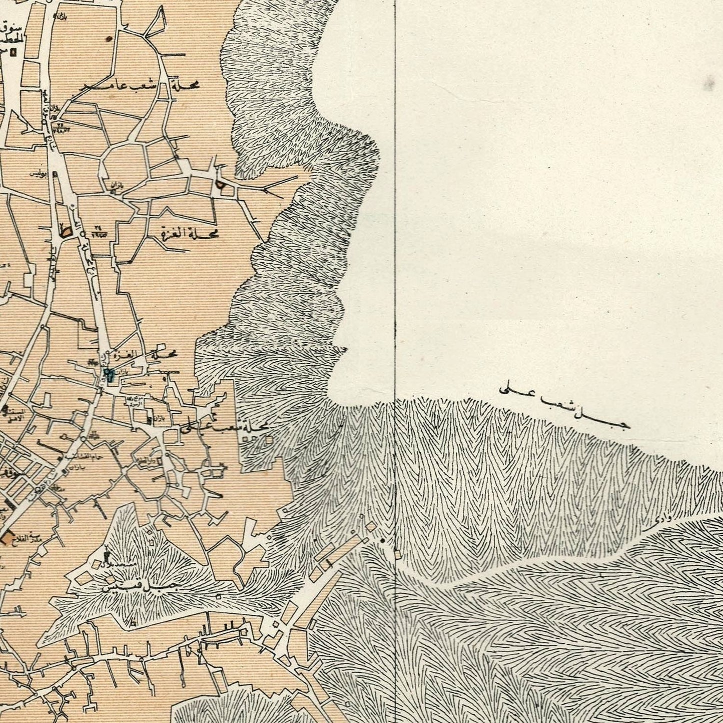 detail of the map from the centre