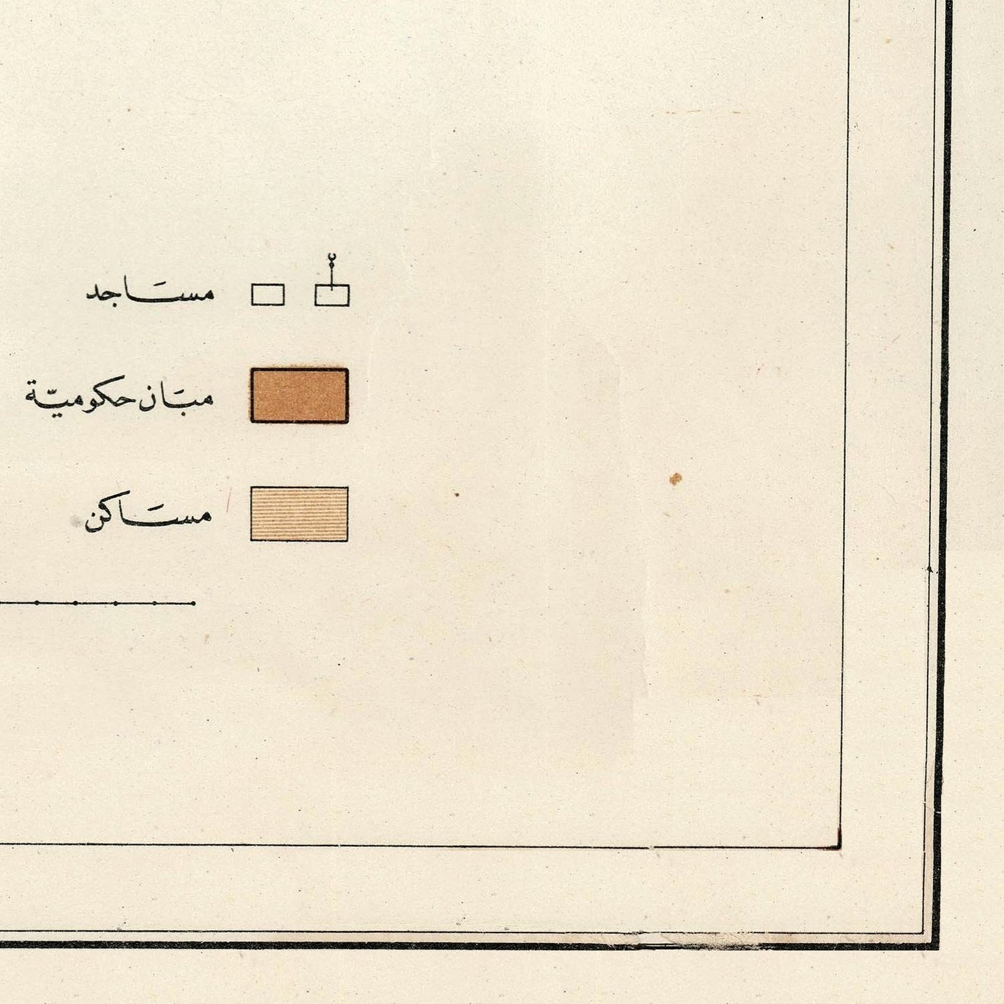 detail of the map from the bottom right corner