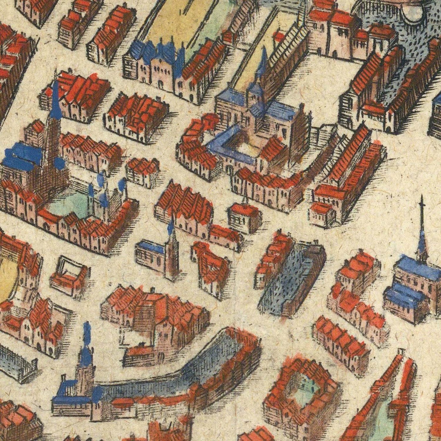 detail of the map from the centre