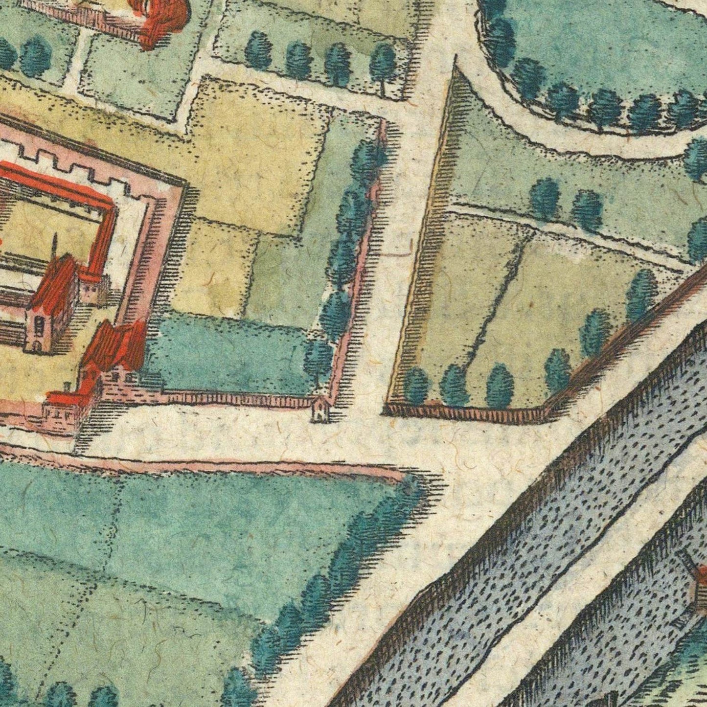 detail of the map from the centre left