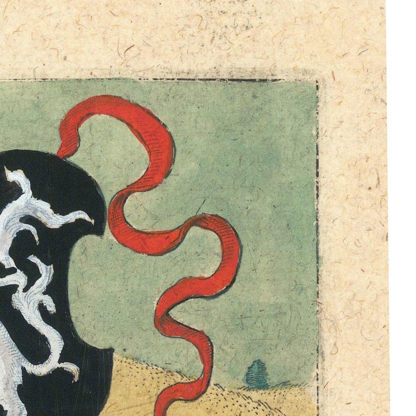 detail of the map from the top right corner