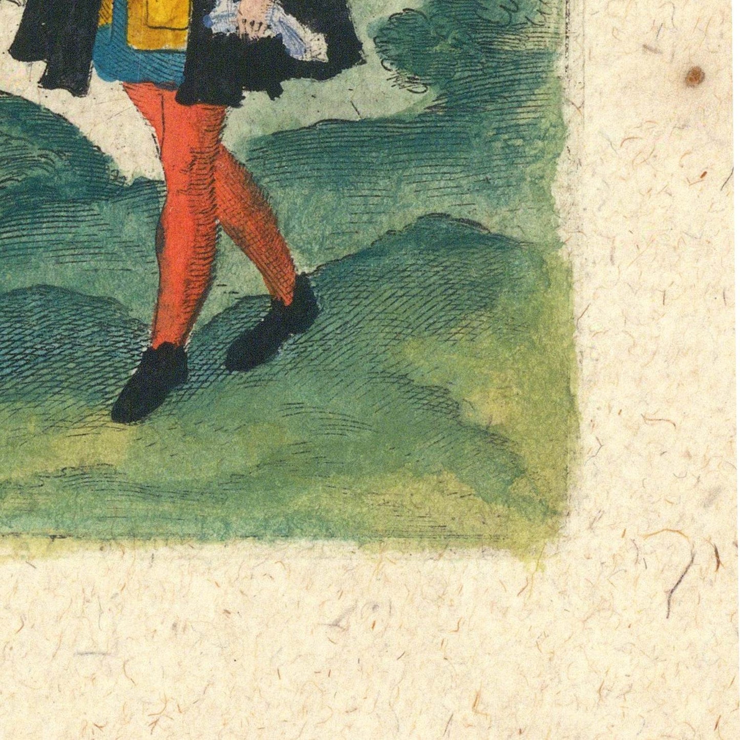 detail of the map from the bottom right corner